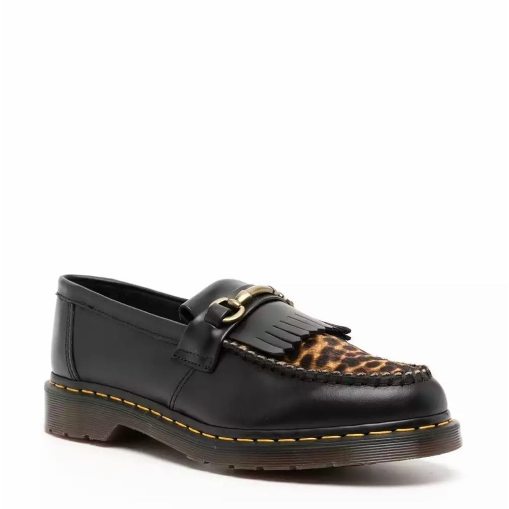 Dr. Martens Adrian Snaffle Leopard Print Loafer